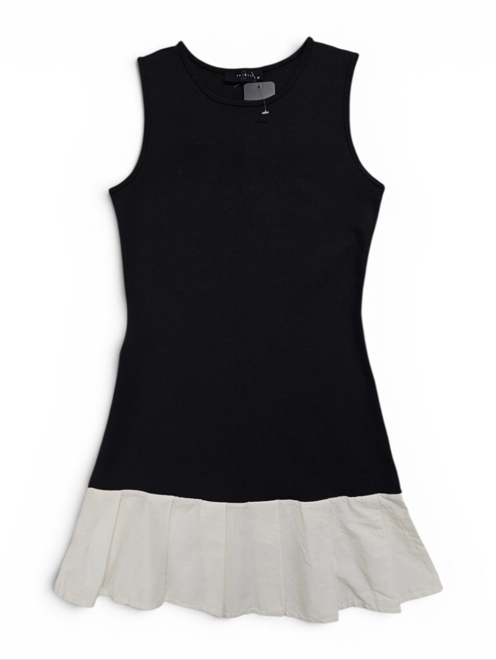 21 Saints Black White Drop Waist Dress Medium - Picture 2 of 7